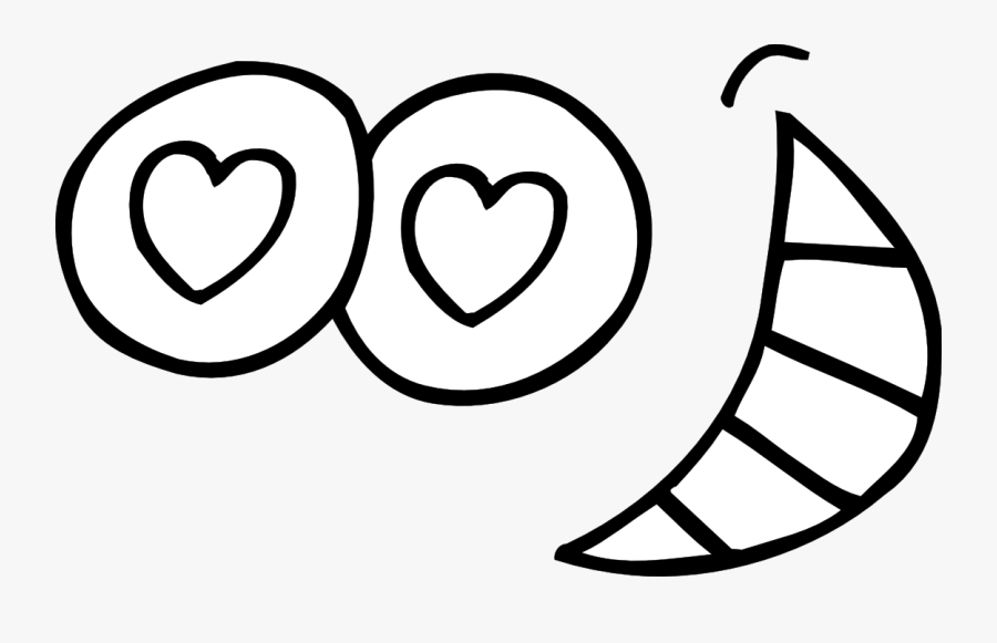 Eyes Black And White Eye Clip Art Black And White Free - Heart Eyes Black And White, Transparent Clipart