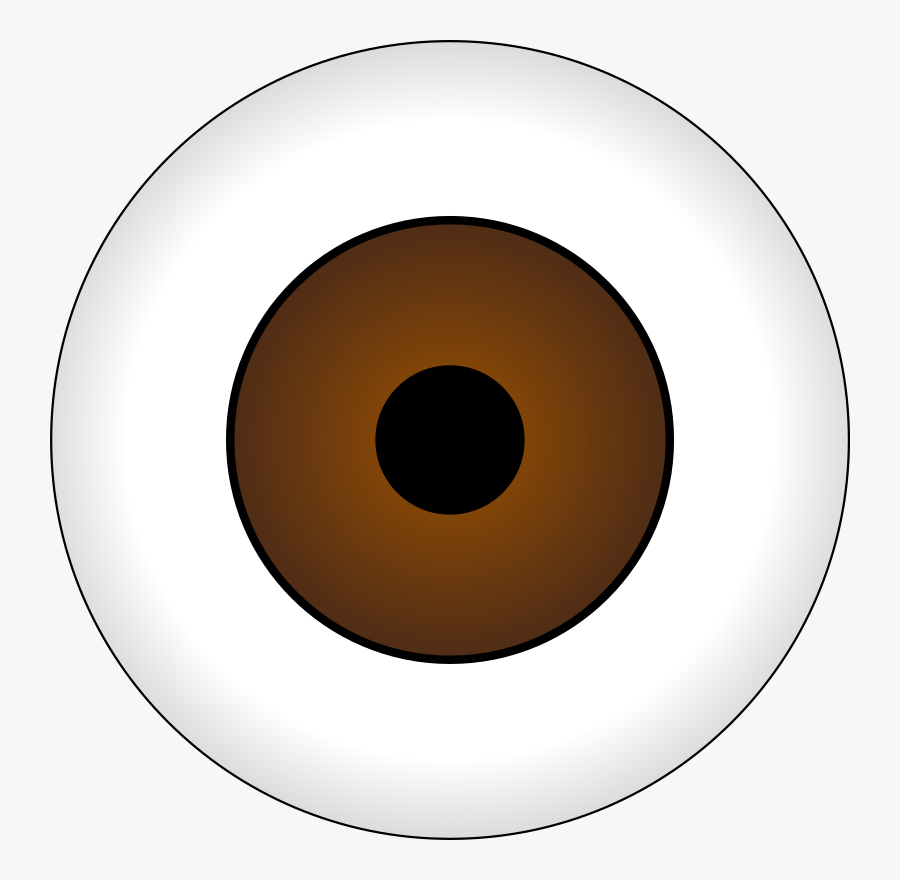 Free Vector Tonlima Olhos Castanhos Brown Eye Clip - Brown Cartoon Eye, Transparent Clipart
