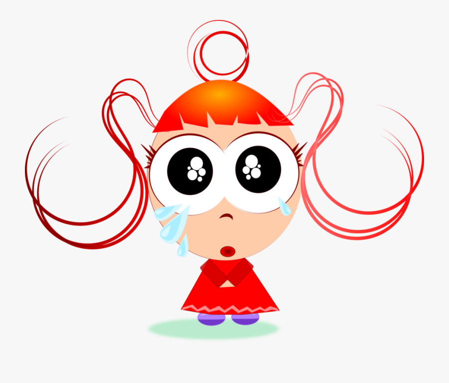 Cartoon Girl Free Vector Graphic Girls Sad Cartoon - Cartoon Image For Whatsapp Dp, Transparent Clipart