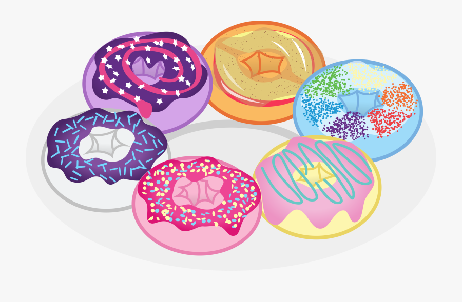Pancake Clipart Rainbow - My Little Pony Donuts, Transparent Clipart