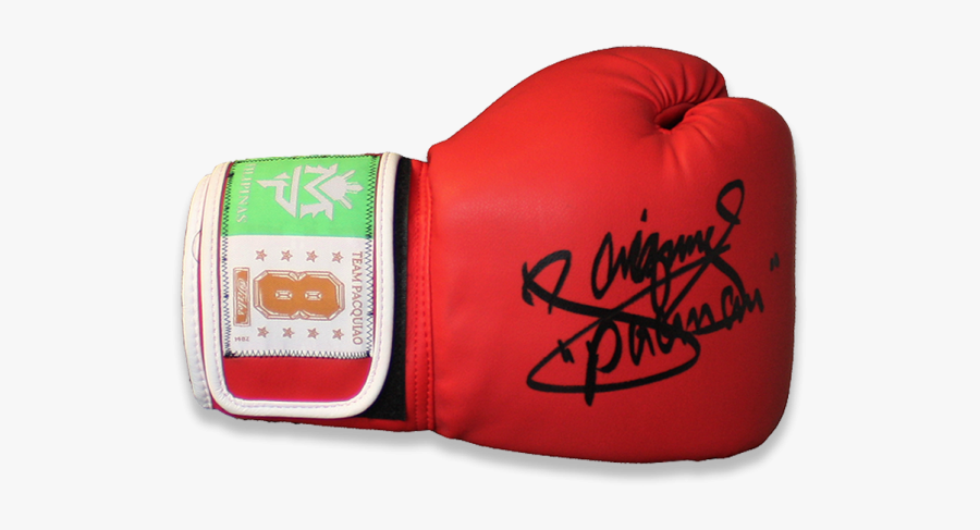 Manny Pacquiao Signed Team Pacquiao Boxing Glove - Boxing, Transparent Clipart