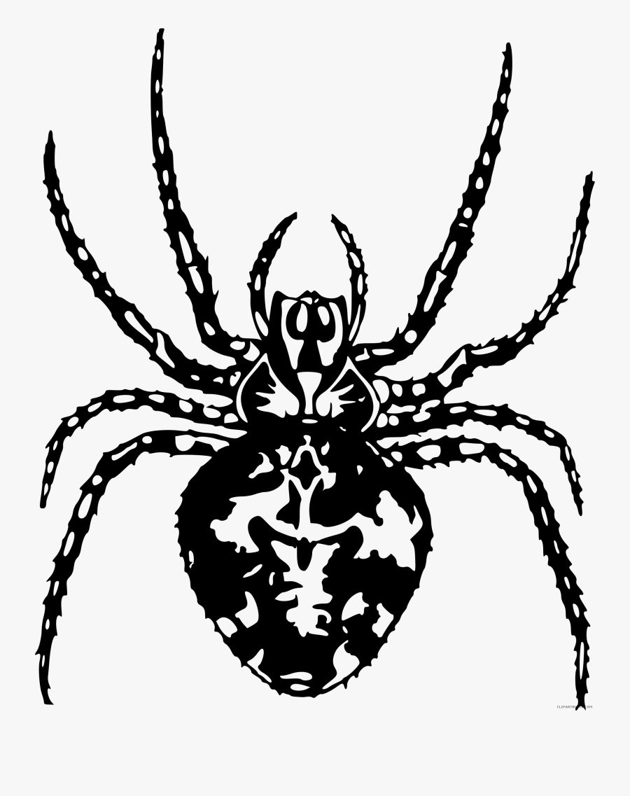 Spider - Spider Clipart Black And White Png, Transparent Clipart