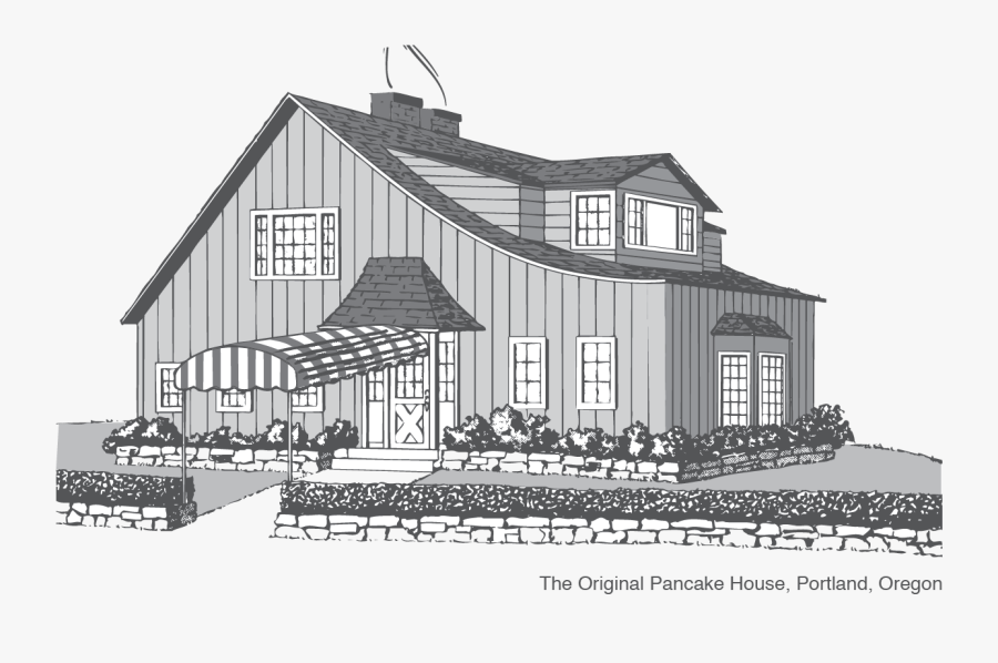 Original Pancake House - Original Pancake House House Drawing, Transparent Clipart