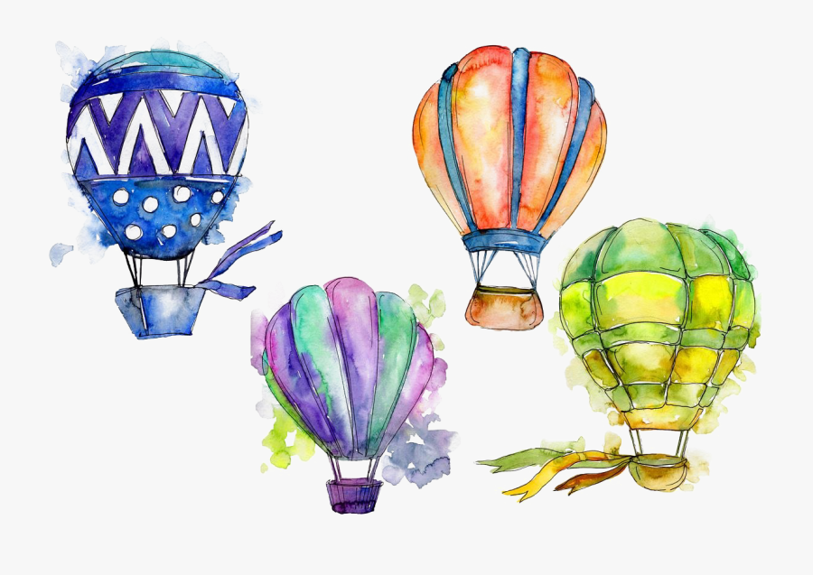 Hot Air Balloon Png - Colorful Hot Air Balloons, Transparent Clipart