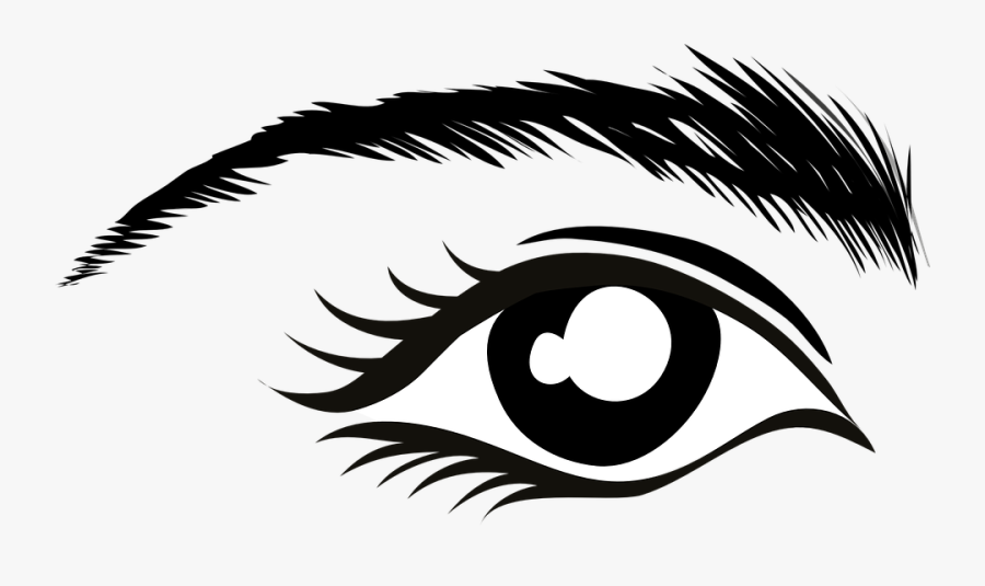 Eyebrow Lashes Free Vector - Eye Clip Art, Transparent Clipart