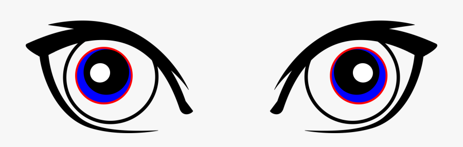 Computer Silhouette Png - Black And White Eyes Clipart, Transparent Clipart