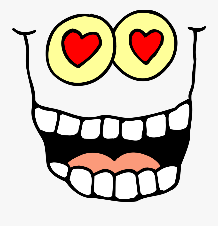 Funny In Love Face, Transparent Clipart
