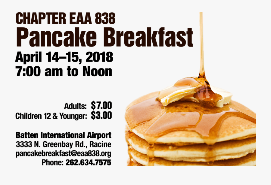 Transparent Pancake Breakfast Png - Fliers On Pancake, Transparent Clipart