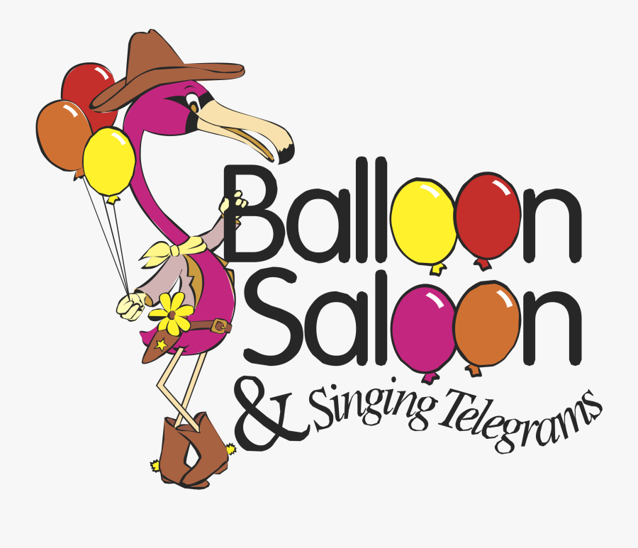 Balloon Singing Telegrams Logo Transparent Background - Cartoon, Transparent Clipart