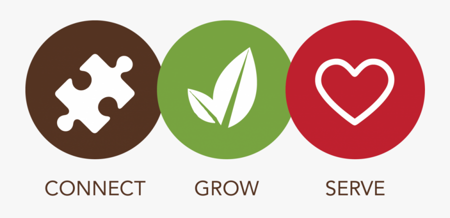 Connect Grow And Serve, Transparent Clipart