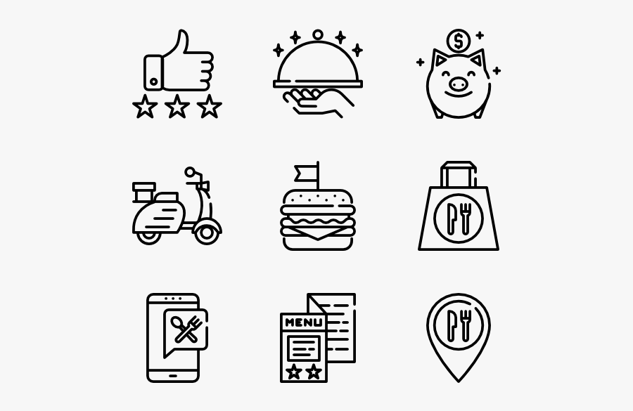 Take Away - Icons Clean, Transparent Clipart