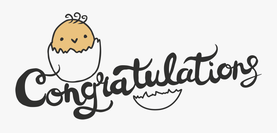 Newborn Congrats Word Art - Calligraphy, Transparent Clipart