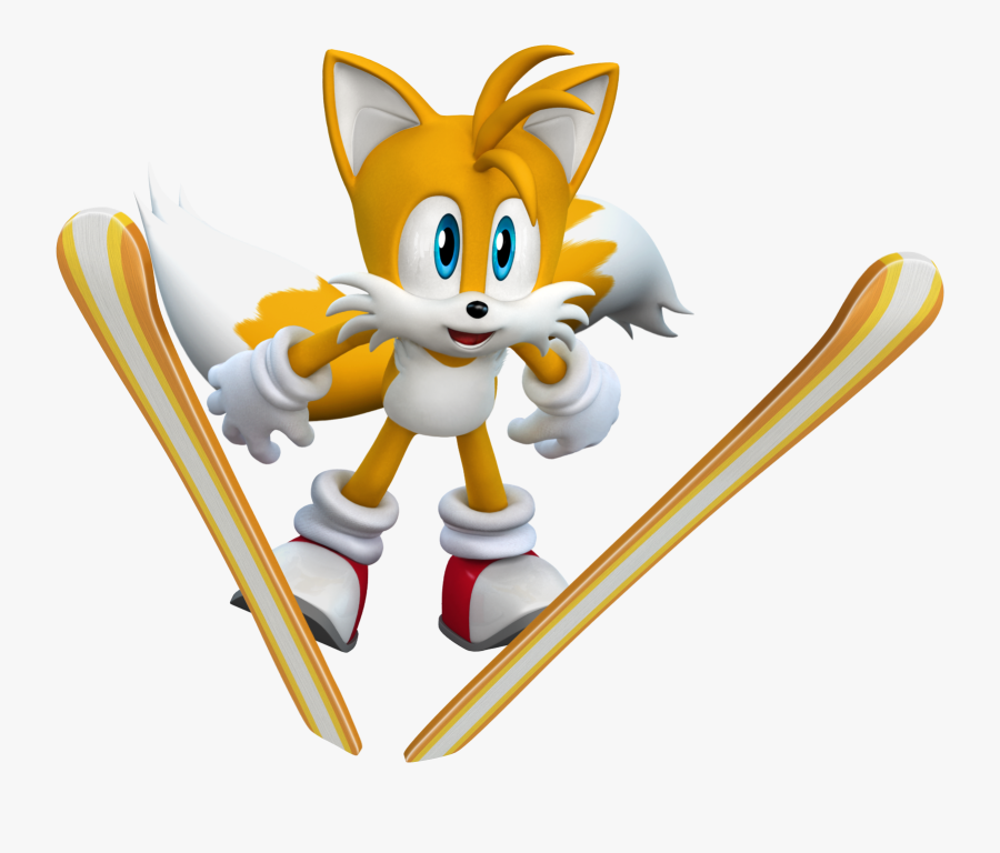 Image Tails Artwork Winter - Mario And Sonic At The Olympic Winter Games Tails, Transparent Clipart