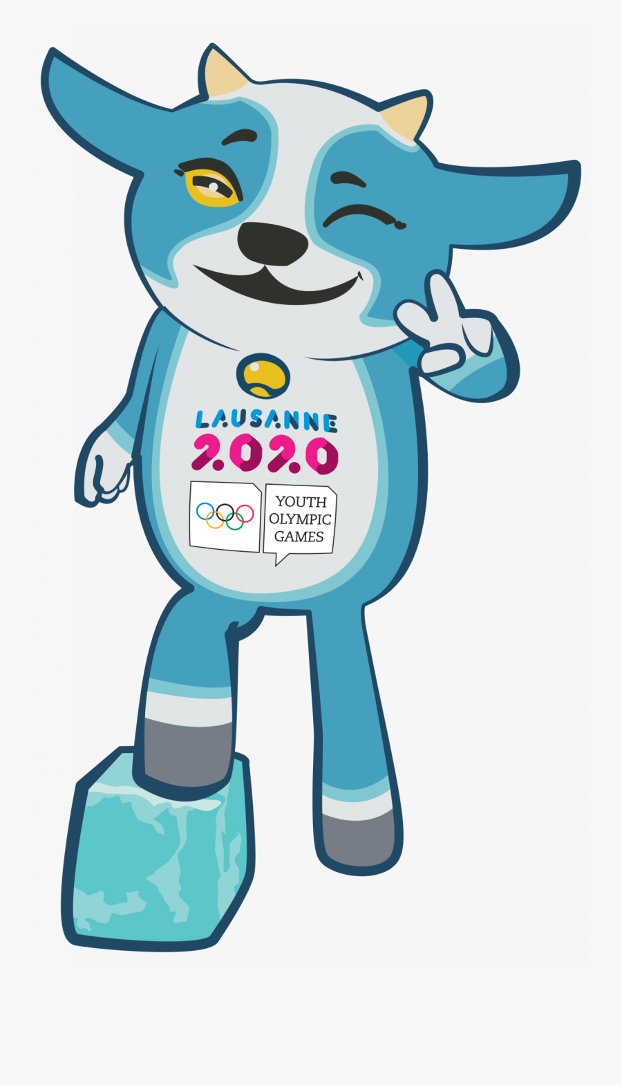 A Cross Between A Cow, Dog And Goat Named "yodli - Winter Youth Olympic Games 2020, Transparent Clipart