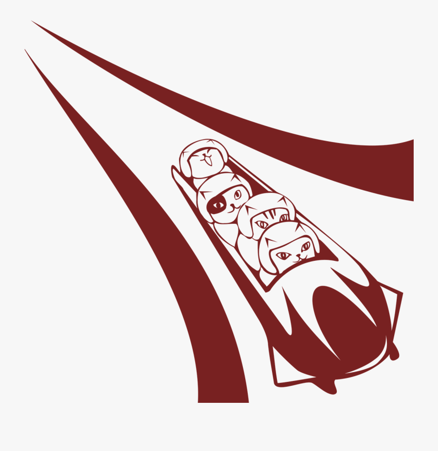 Olympic Clipart Olympic Race - Bobsled Cat, Transparent Clipart