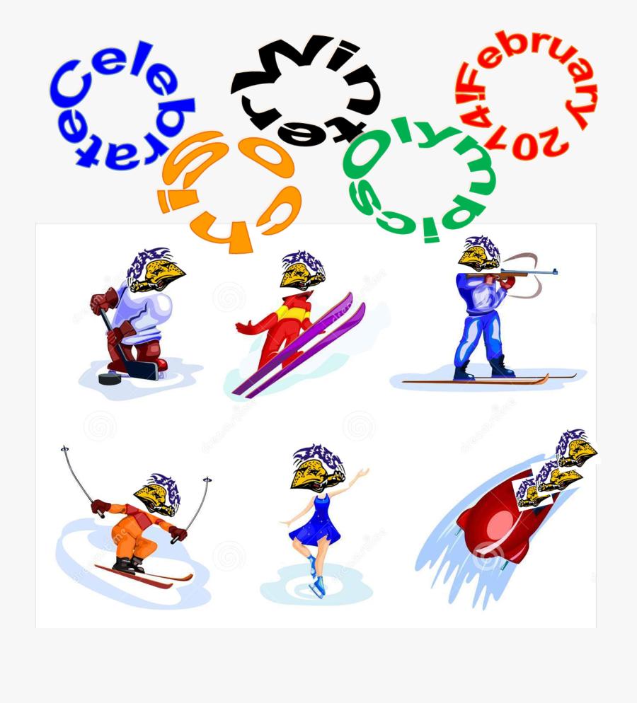 Winter Olympics J - Cartoon Winter Sports, Transparent Clipart