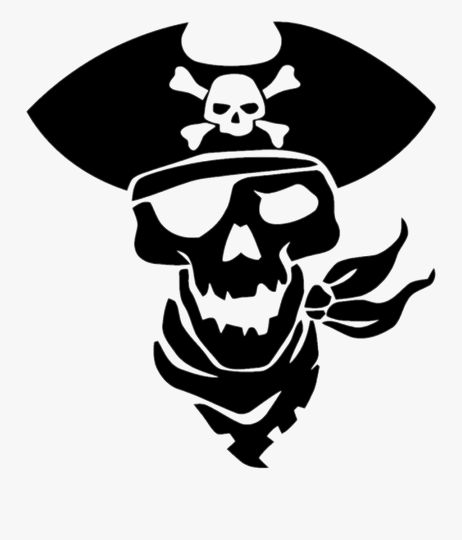 #jack Sparrow - Transparent Background Pirate Skull Png, Transparent Clipart