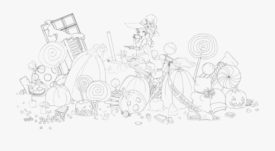 Milky Way Candy Bar Lineart - Line Art, Transparent Clipart