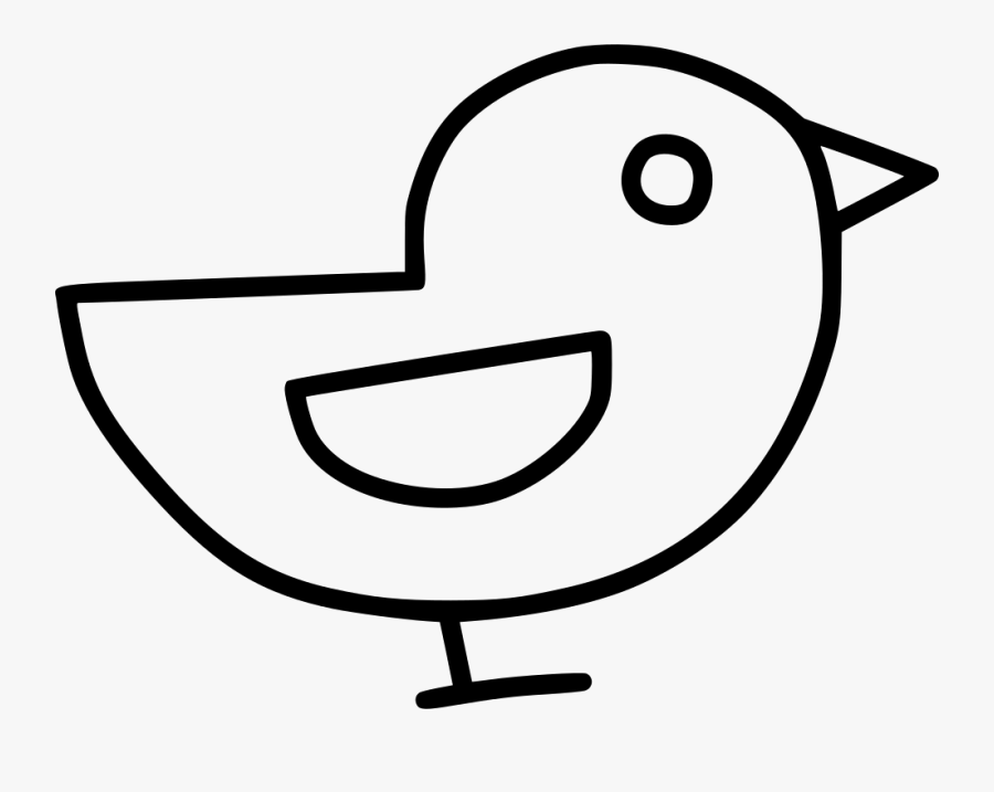 Sparrow Bird Autumn - Line Art, Transparent Clipart
