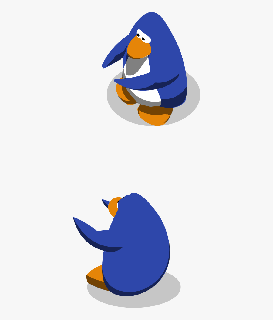 Old Blue Clapping Penguins - Club Penguin Meme Png, Transparent Clipart
