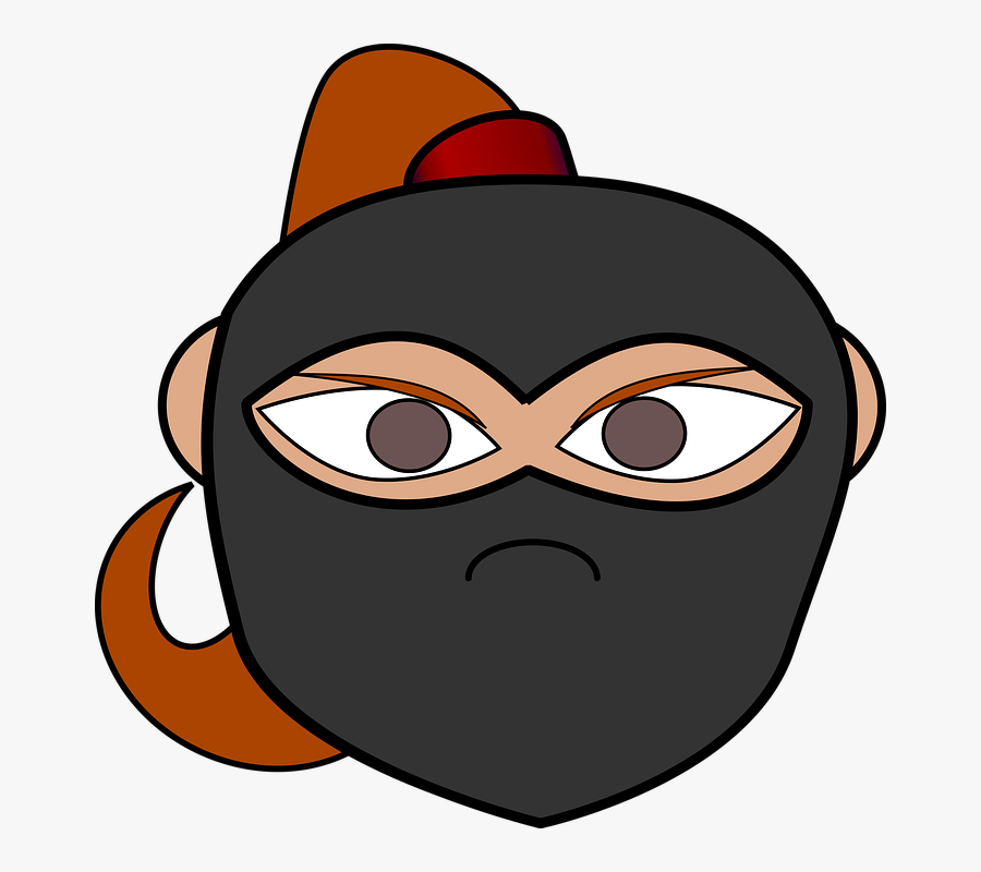 Book, Comic Characters, Dress-up Head, Ninja - Hode Ninja, Transparent Clipart