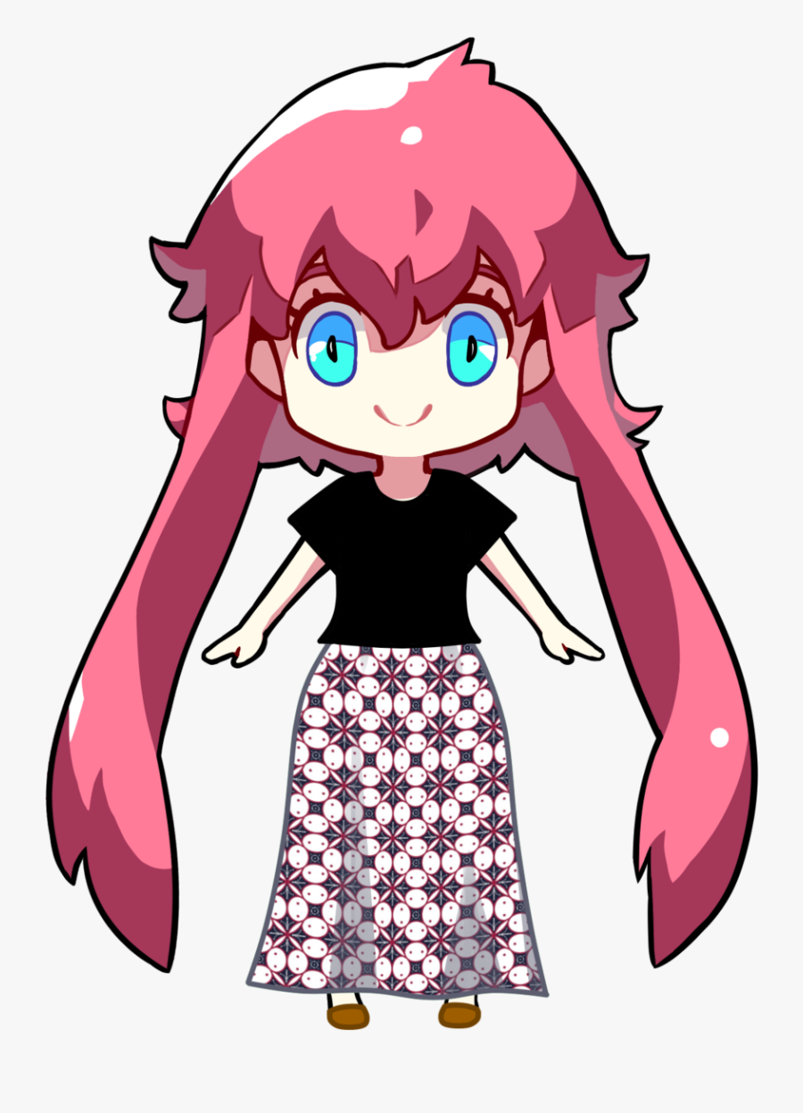 Medi-chan In Indonesian Batik - メディー ちゃん, Transparent Clipart