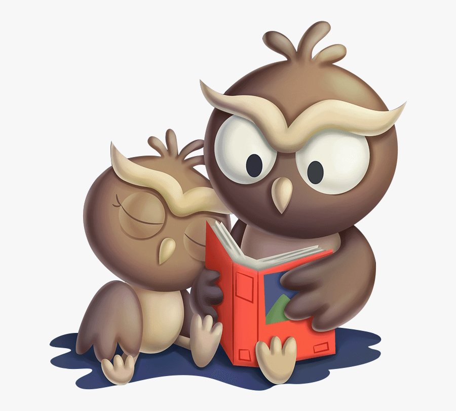 Owl Storytelling Wallpaper Desktop Environment Cartoon - Cartoon Storytelling, Transparent Clipart