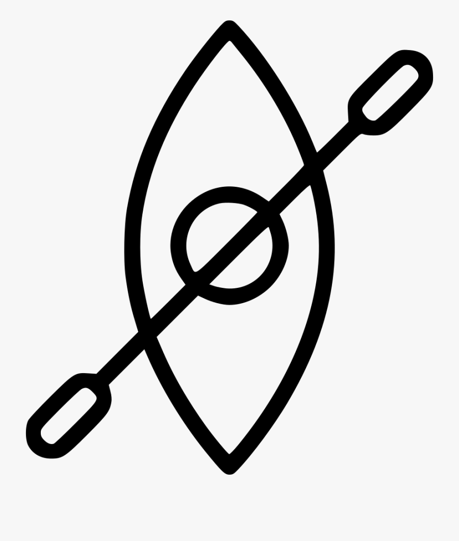 Kayak Boat Water Swim Paddle - Paddle Boat Svg, Transparent Clipart