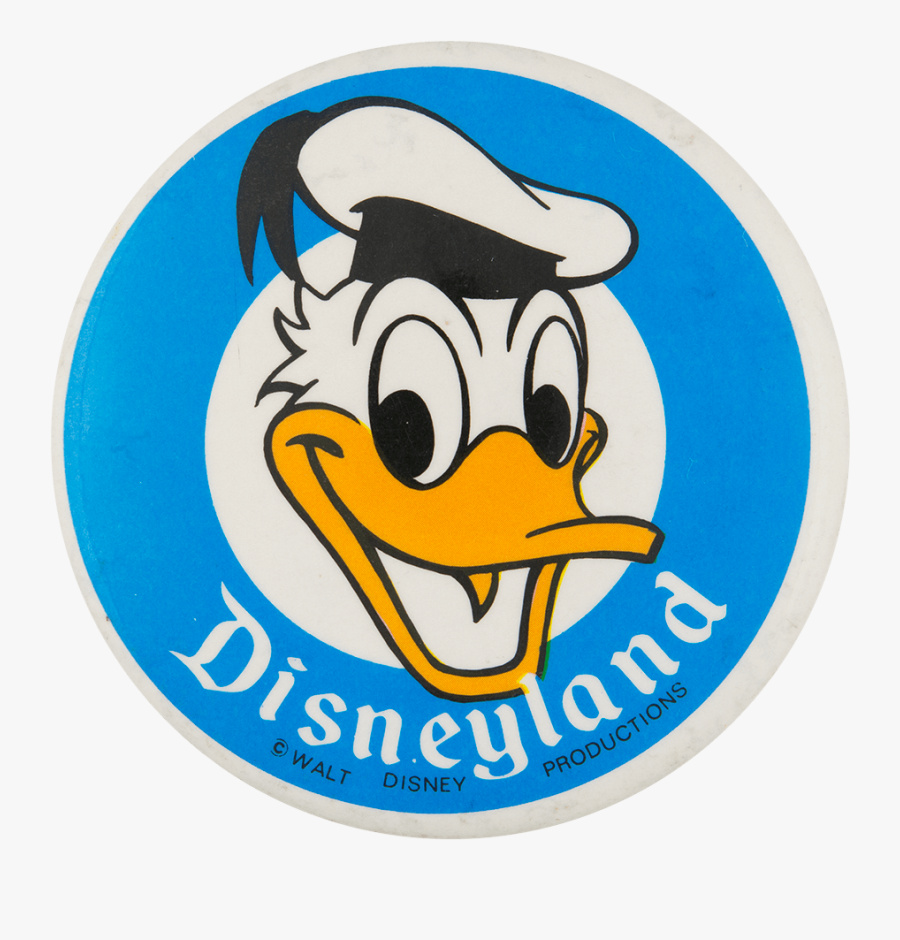 Disneyland Donald Duck Entertainment Button Museum - Vintage Mickey Mouse Disneyland, Transparent Clipart