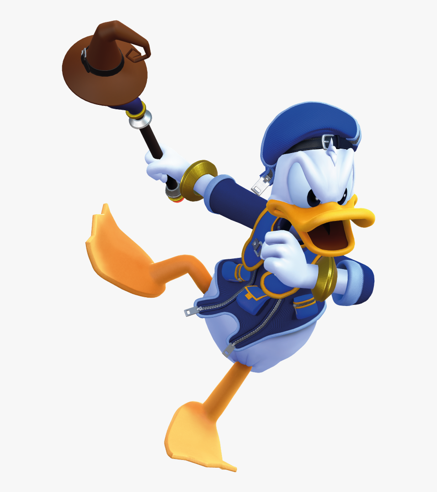 Donald-duck - Kingdom Heart Donald Battle, Transparent Clipart