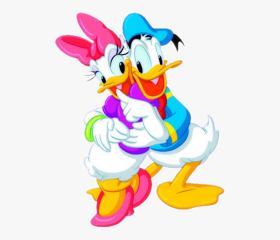 Donald Duck E Daisy Duck Love, Transparent Clipart
