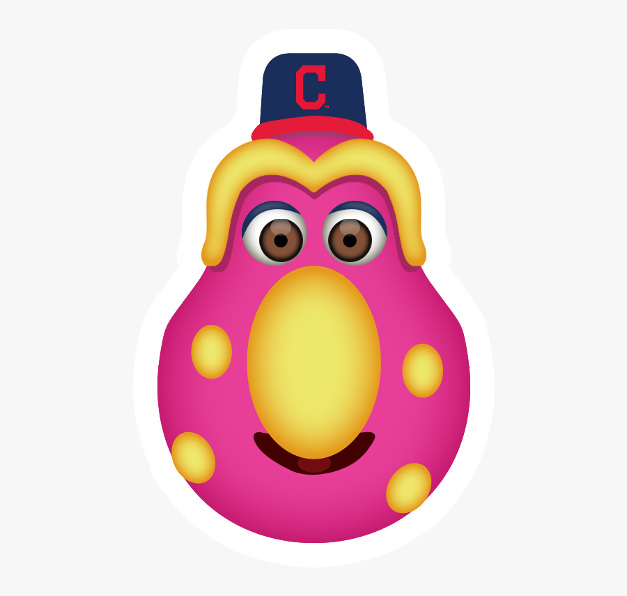 Clip Art Cleveland Indians Emoji - Mlb Mascot Emoji, Transparent Clipart