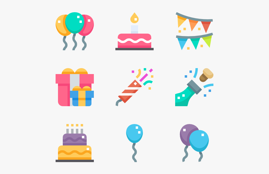Birthday Party - Png Icon Ulang Tahun, Transparent Clipart