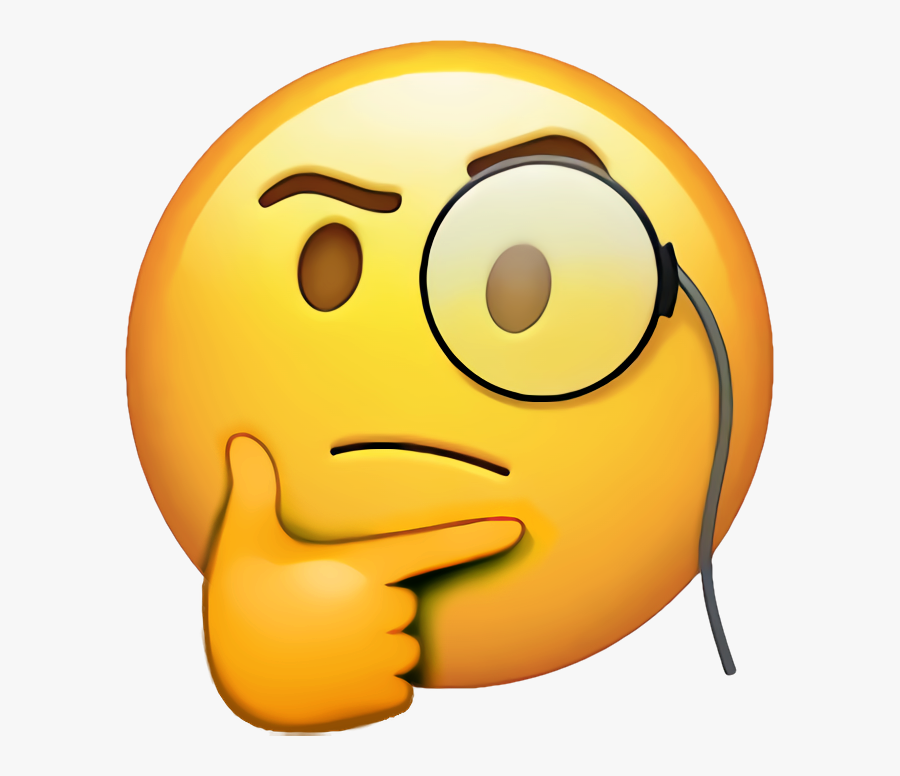 Rich Thinking Emoji - Thinking Emoji No Background, Transparent Clipart