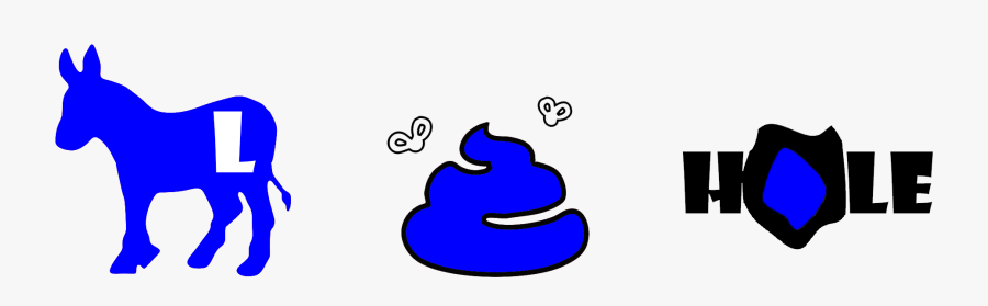 Democratic Party Button, Transparent Clipart