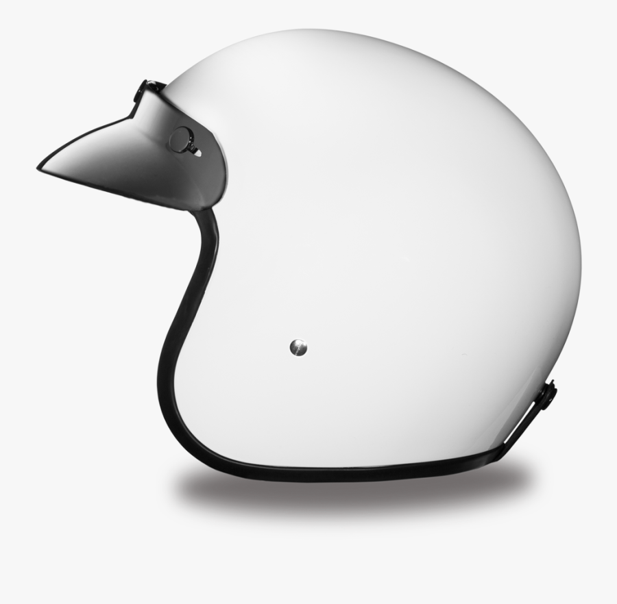 D - O - T - Cruiser Hi-gloss White Helmet"
 Class= - Open Face Helmet Clip Art, Transparent Clipart