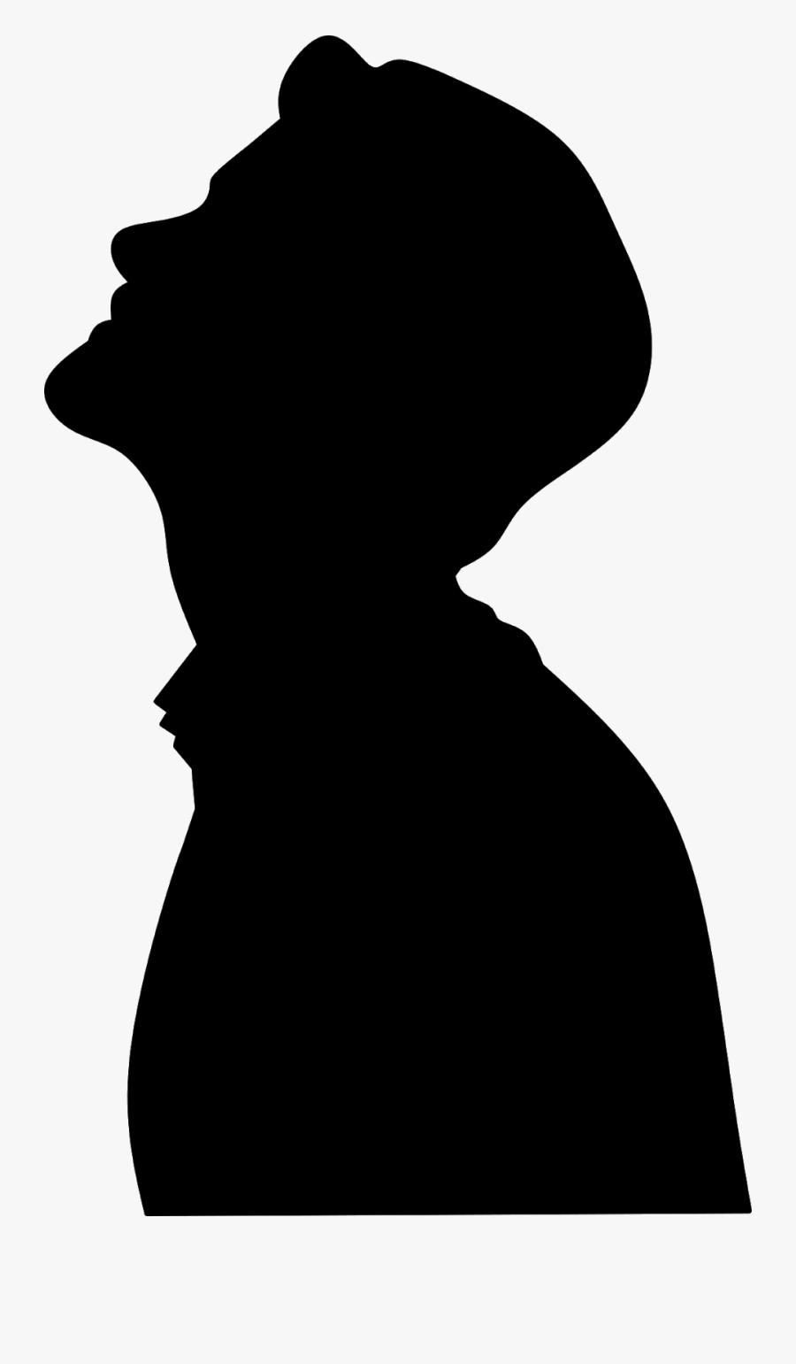 Man, Face, Silhouette, Thinking, Looking, Alone - Man Face Silhouette Png, Transparent Clipart