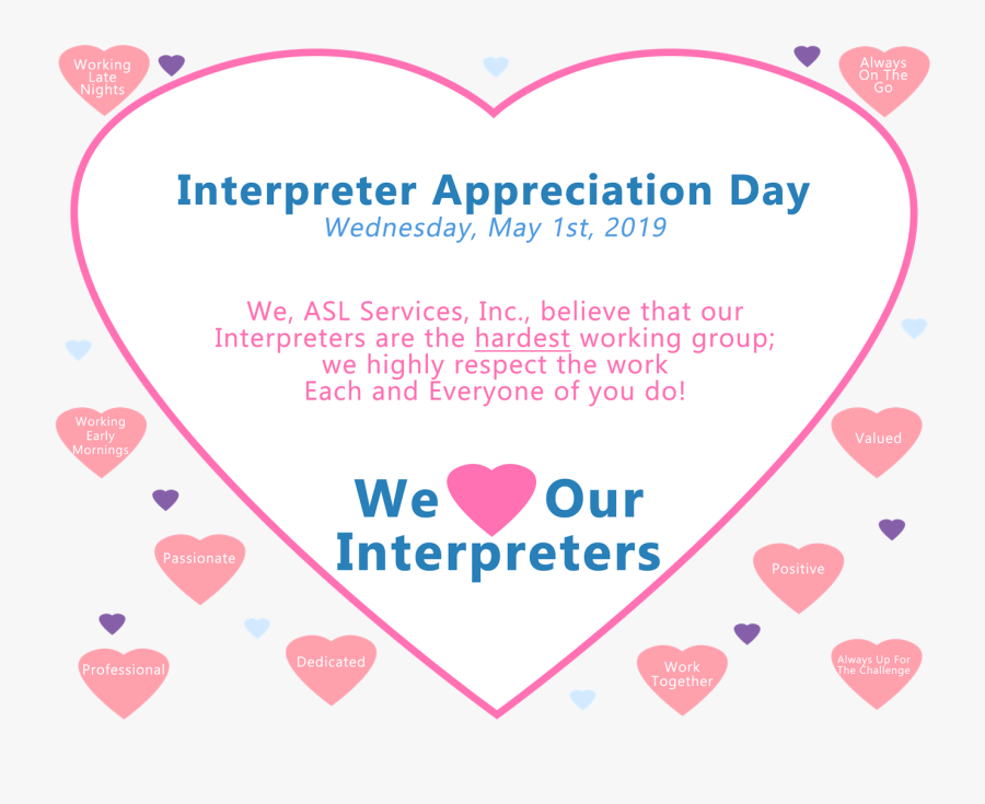 Interpeter Appreciation Day - Alc, Transparent Clipart