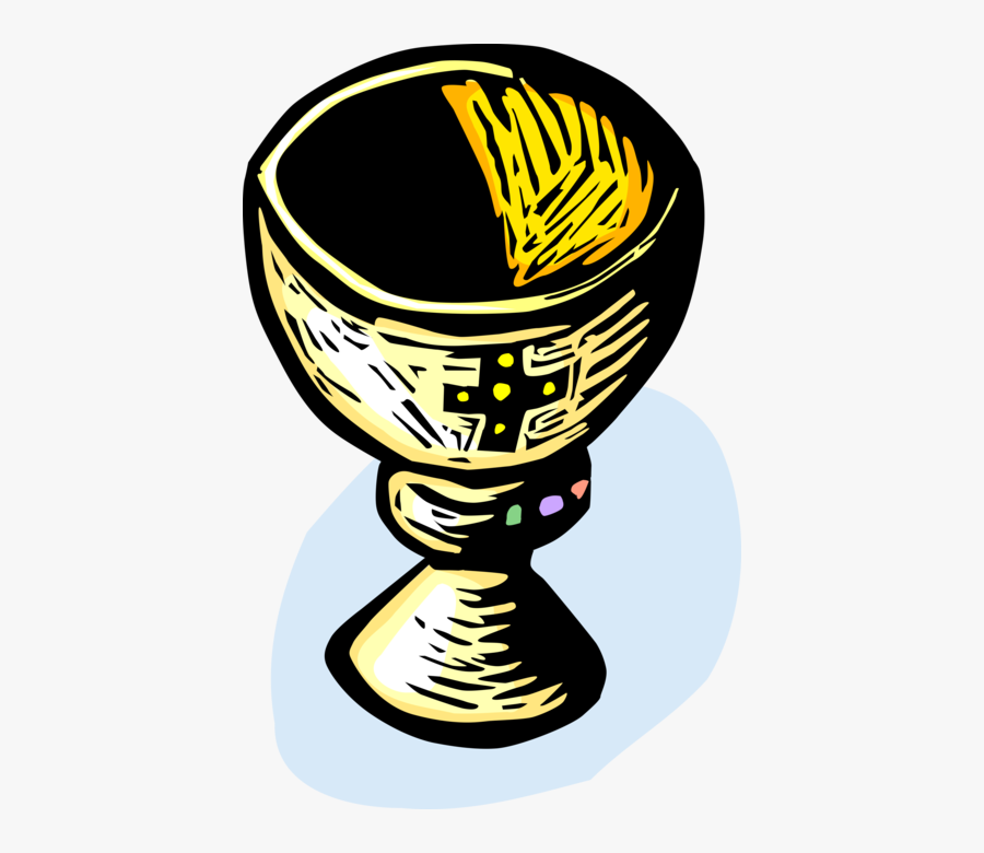 Vector Illustration Of Christian Religious Chalice, Transparent Clipart
