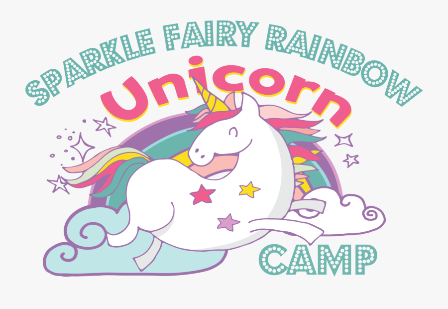 Sparkle Fairy Rainbow Unicorn Camp - Emblem, Transparent Clipart