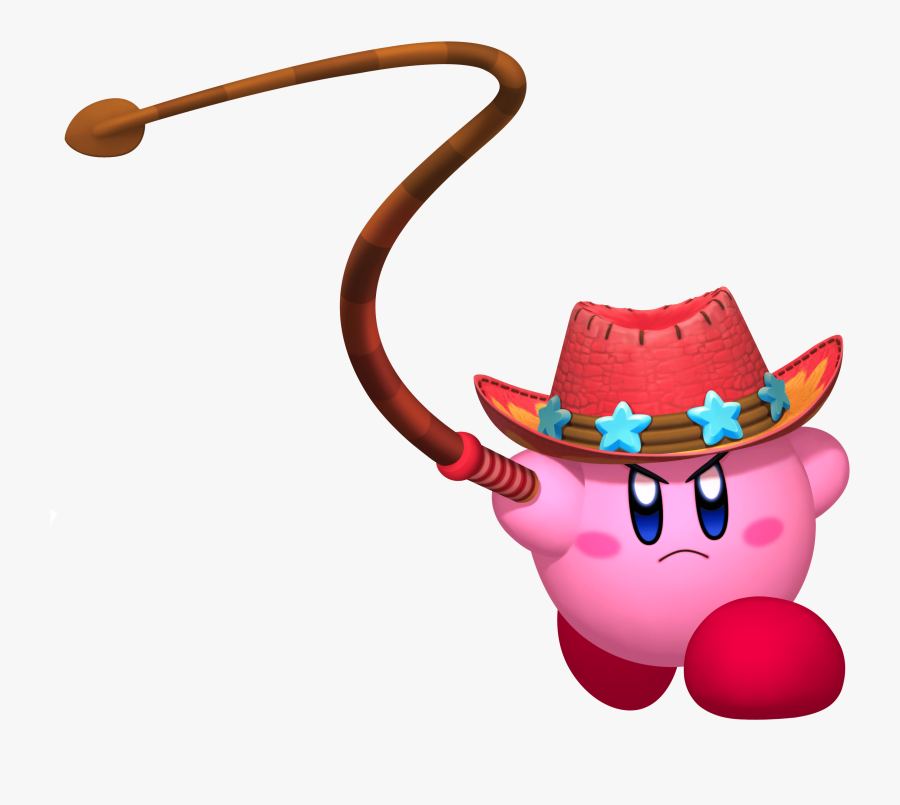 Kirby Holding A Whip Clip Arts - Kirby Return To Dreamland Beam, Transparent Clipart