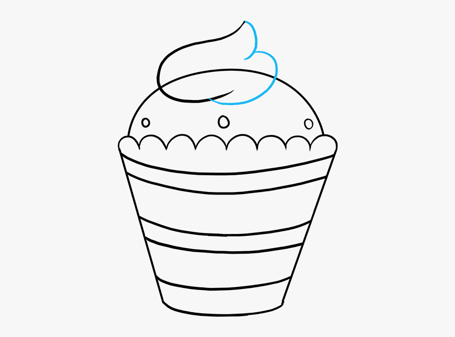 How To Draw Cupcake, Transparent Clipart