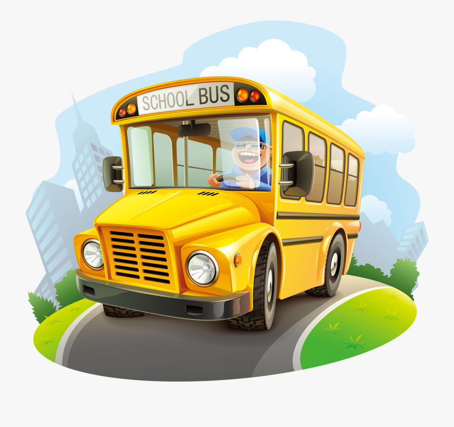 School Bus Vector Png, Transparent Clipart