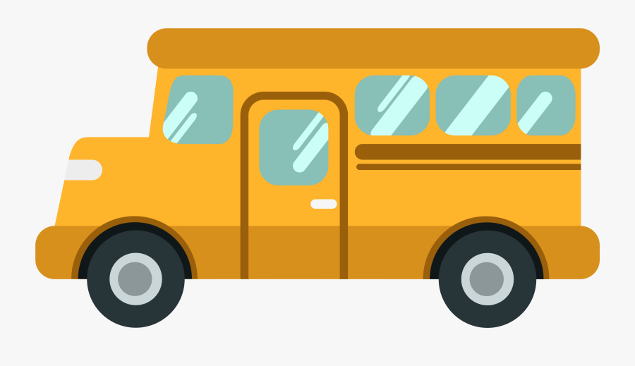 School Bus Png Cartoon, Transparent Clipart