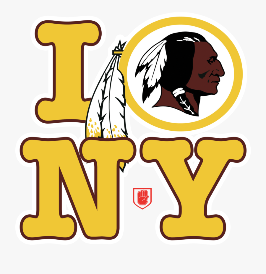 Drh Nyc 2018 Redskins Nyc Logo On Dark Yellow - Cowboys And Redskins Game 2018, Transparent Clipart