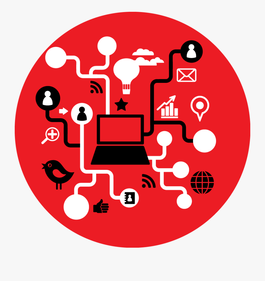 Social Media, Transparent Clipart
