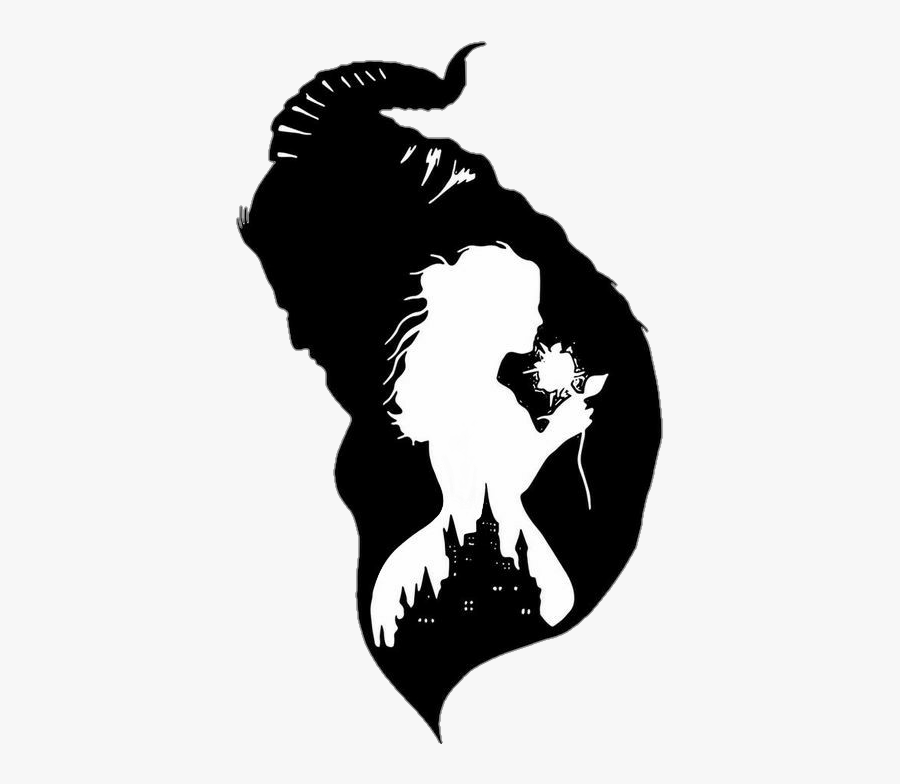 Beauty And The Beast Stencil, Transparent Clipart
