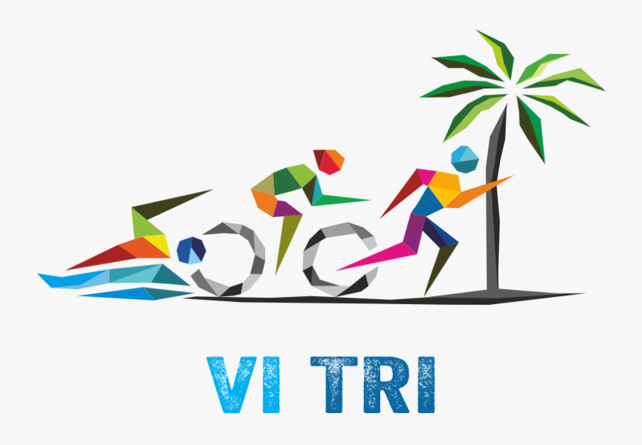 Veneer3 Vi Tri Blue Lettering - Transparent Triathlon Logo, Transparent Clipart