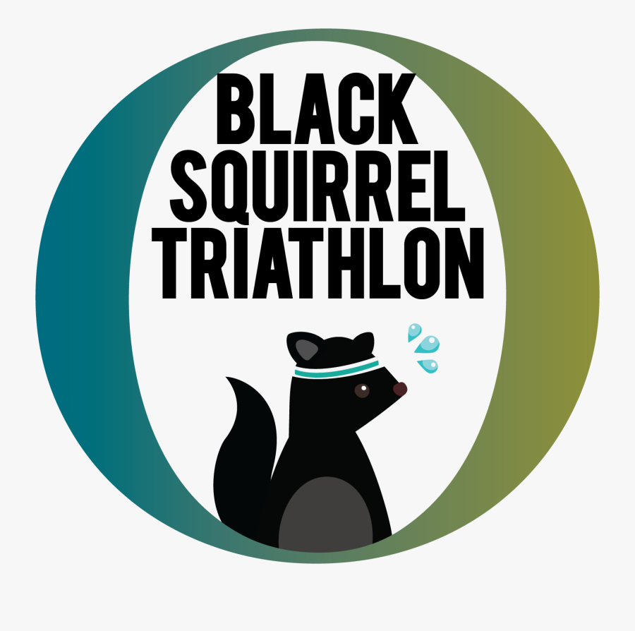 Triathlon Squirrel, Transparent Clipart