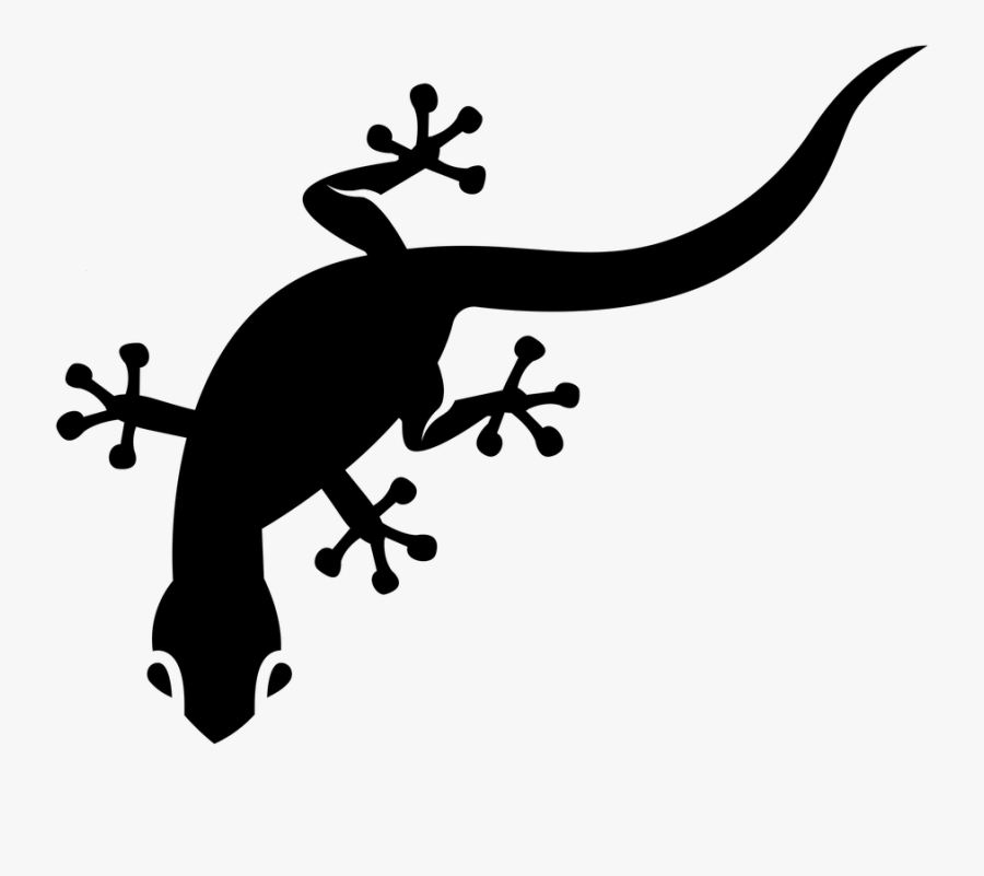 Gecko, Reptile, Lizard, Animal, Nature, Wildlife - Silhouette, Transparent Clipart